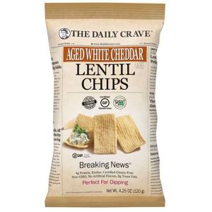 the Daily Crave - Aged White Cheddar Lentil Chp