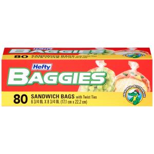 Hefty - Baggies Sandwich Bags