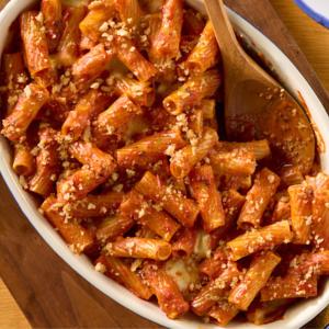 Baked Cheesy Protein and Rigatoni Pasta - Barilla Baked Cheesy Protein and Rigatoni Pasta - Barilla