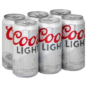 Coors - Beer Light 6Pk12oz Can