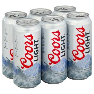 Coors - Beer lt Can 6pk 16oz