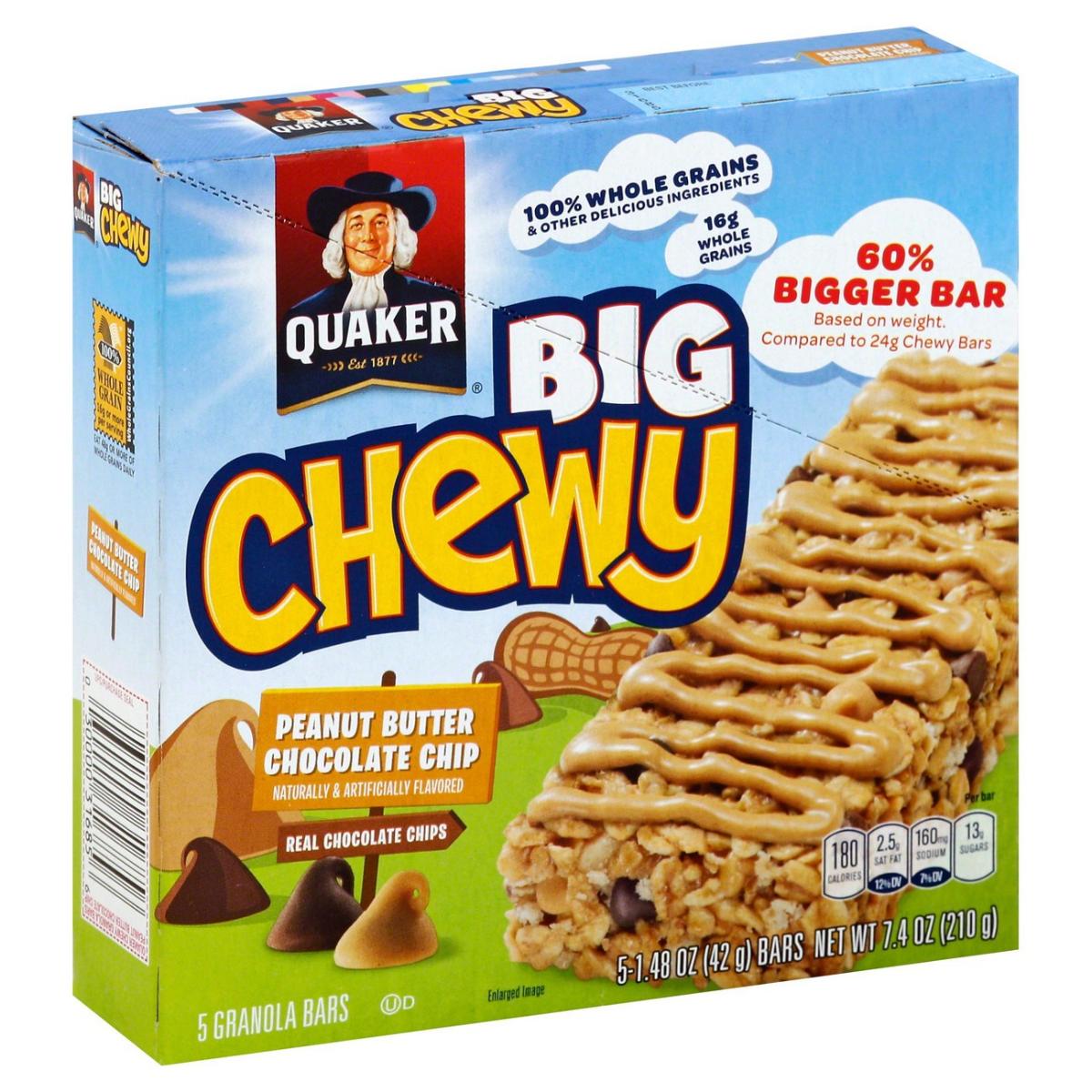 BIG CHEWY PB CHOC CHIP BAR