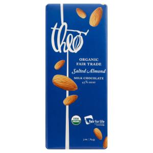 Theo - Choc Bar Mlk Sltd Almonds