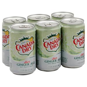 Canada Dry - Diet Ginger Ale 6pk Mini Cans