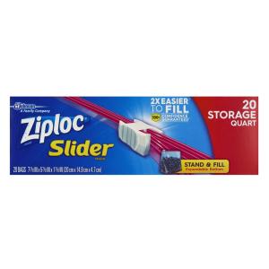 Ziploc - Easy Zipper Storage Bag qt