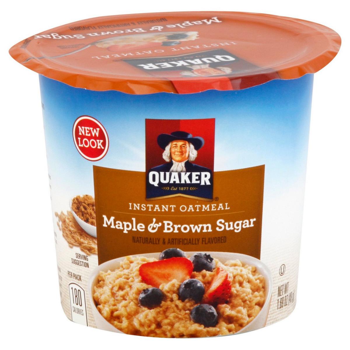 MAPLE BROWN SUGAR INSTANT OATMEAL CUP
