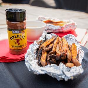 Fireball Whiskey Flavored Seasoning Sweet and Spicy Sweet Potato Fries - Weber