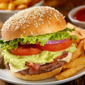 Guacamole Cheddar Burger -  Urban Meadow®