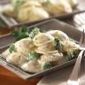 Mini Rounds Cheese Ravioli with Broccoli & Cream Sauce - Rosina Celentano