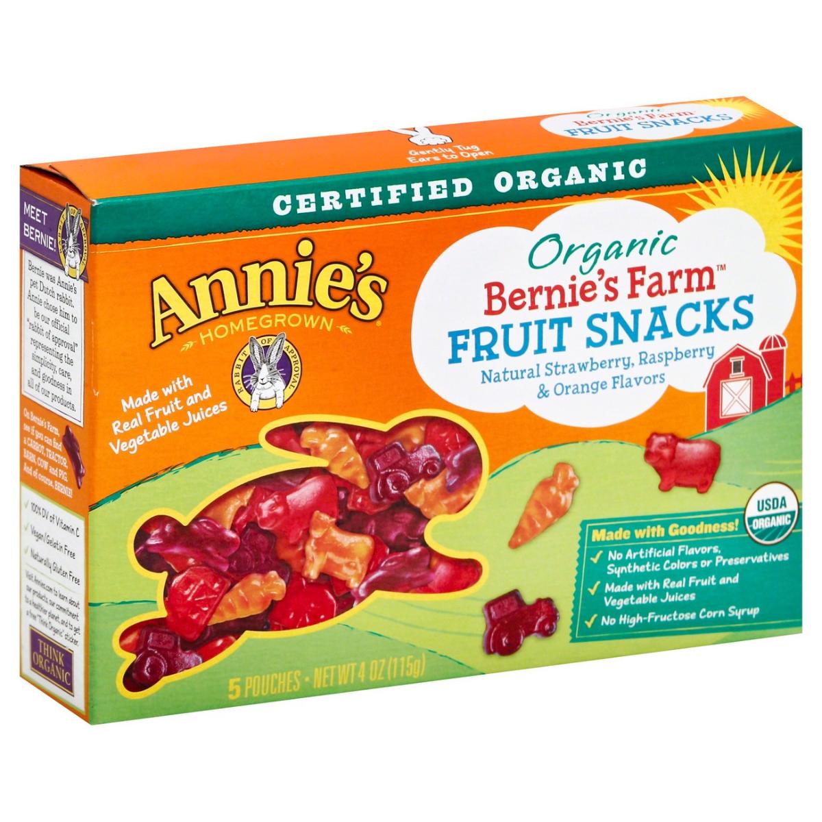 ORG BERNIES FARM FRUIT SNACK