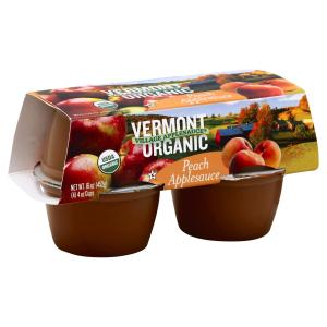 Vermont Village - Sauce Peach Apple 4pk