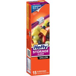 Hefty - Slider Bags Storage Gallon