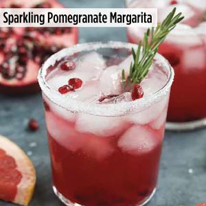 Sparkling Pomegranate Margarita Mocktail - Topo Chico