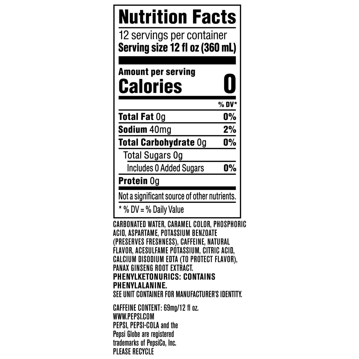 ZERO SUGAR SODA 12PK